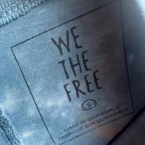 Free People We The Free Long Sleeve Tie Dye Boho Pullover Shirt Women's Size S - Picture 3 of 6